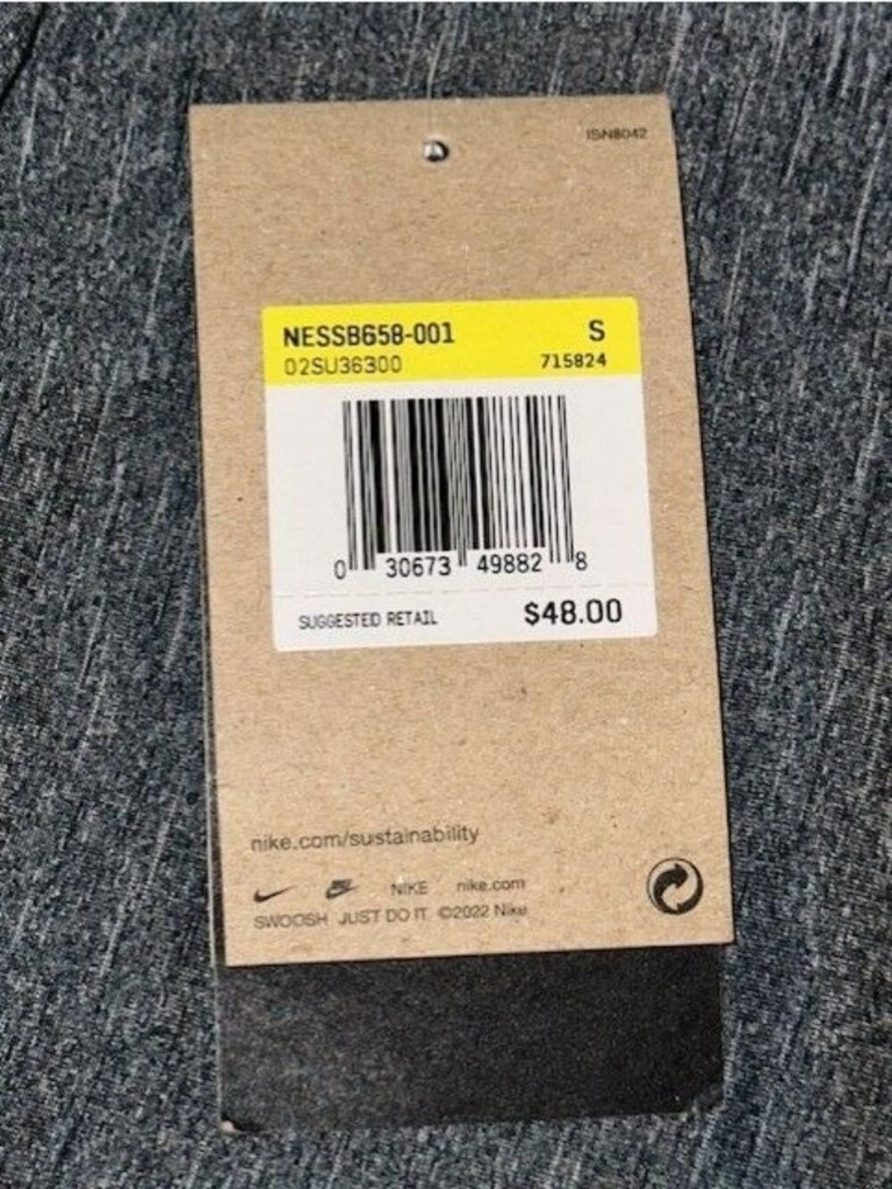 Nike Swim Hydroguard Dri-FIT UPF40+ Rash Guard NESSB658-001 Men's S NEW w/ Tags - Picture 4 of 6